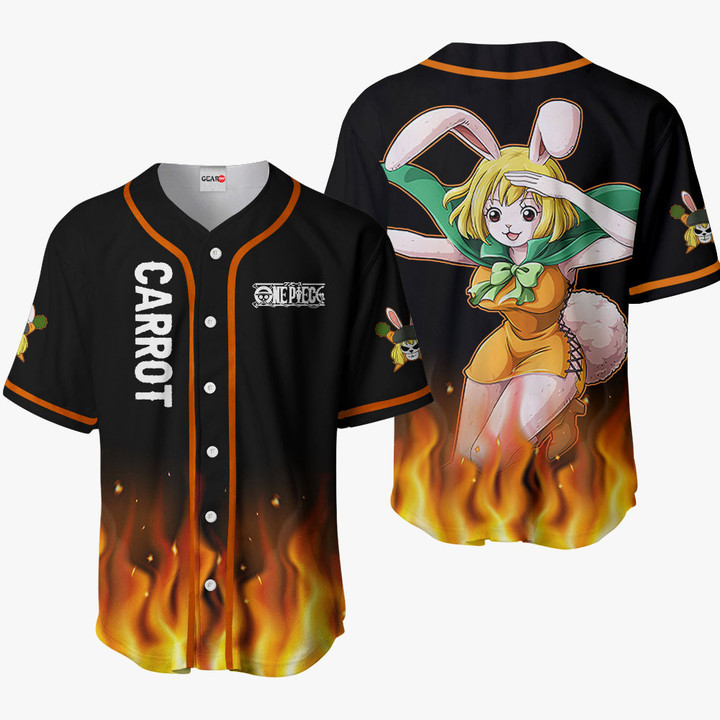 Carrot Baseball Jersey Shirts Custom OP Anime For Fans
