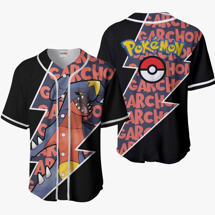 Garchomp Baseball Jersey Shirts Custom Pokemon Anime For Fans