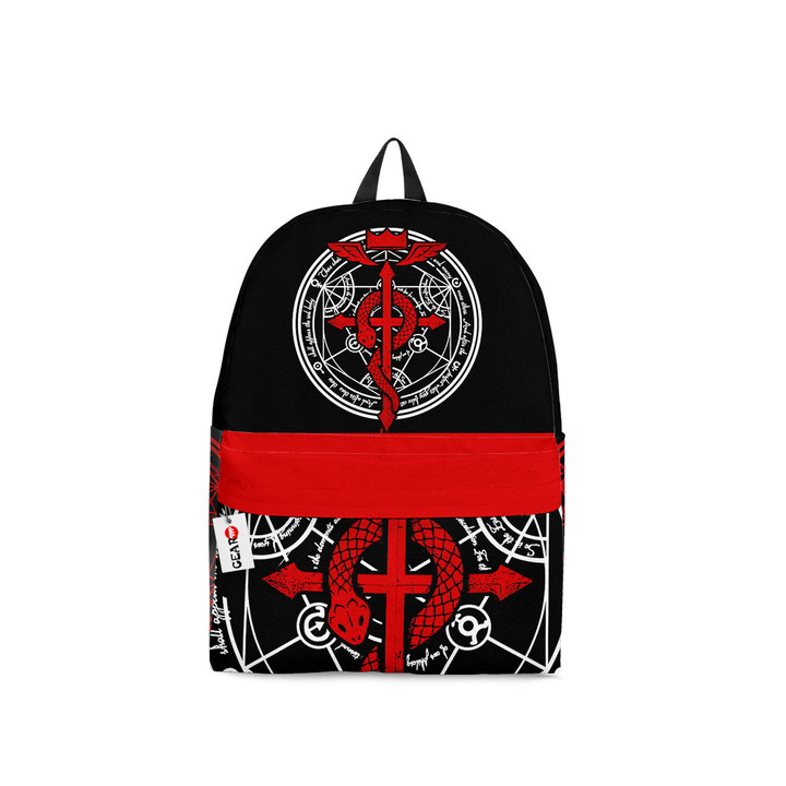 Fullmetal Alchemist Symbols Backpack Custom Anime Bag For Fans
