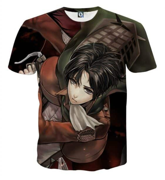 Attack On Titan Naive Eren Yeager Fan Art Vibrant Cool T-shirt