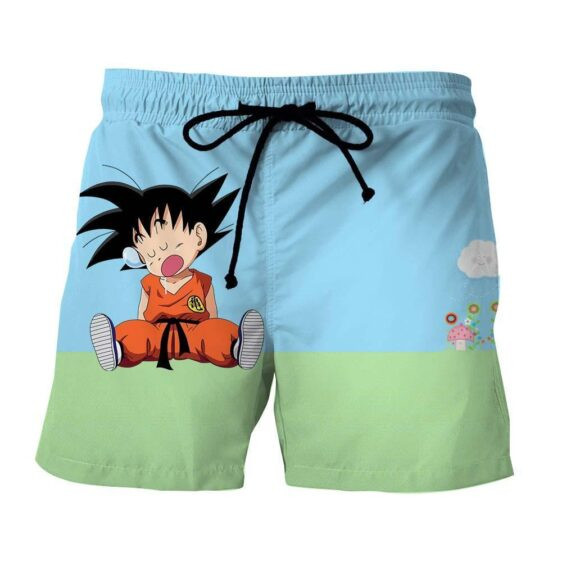 Dragon Ball Goku Kid Cute Day Dreamer Sleeping Anime Design Shorts