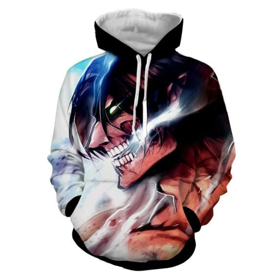 Attack on Titan Eren Yeager Dope Scary Titan Form Hoodie