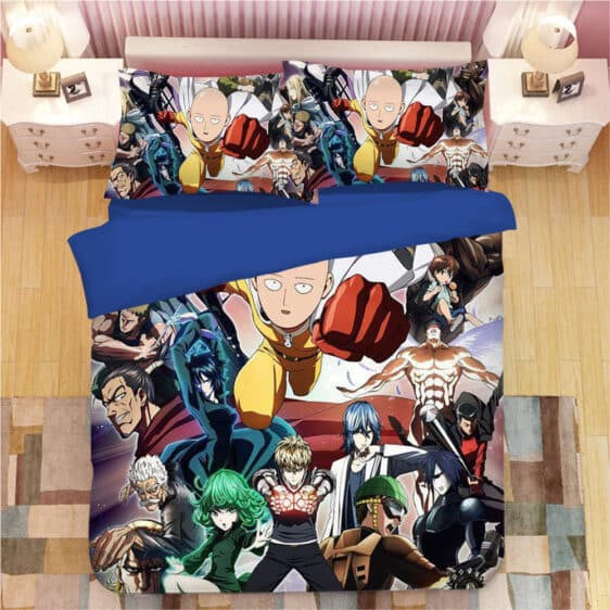 One-Punch Man Anime Poster Fan Art Design Bedding Set
