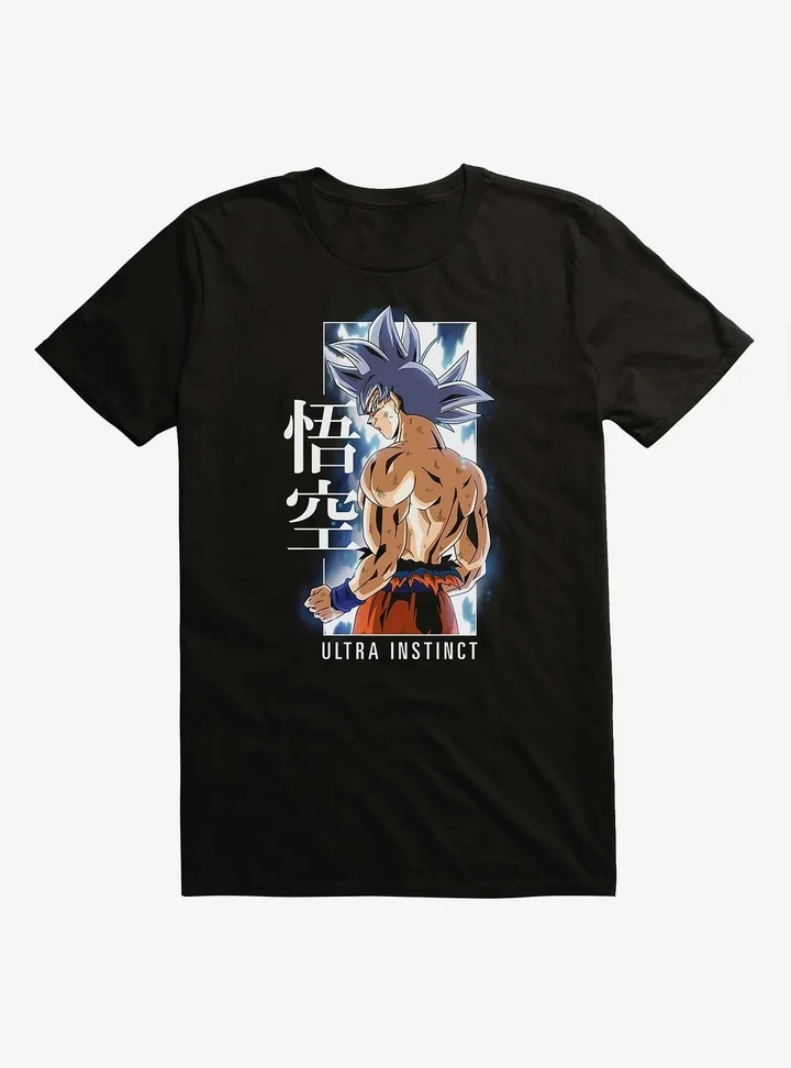 3D Anime Dragon Ball Super Goku Ultra Instinct Custom Fandom Unisex Tshirt