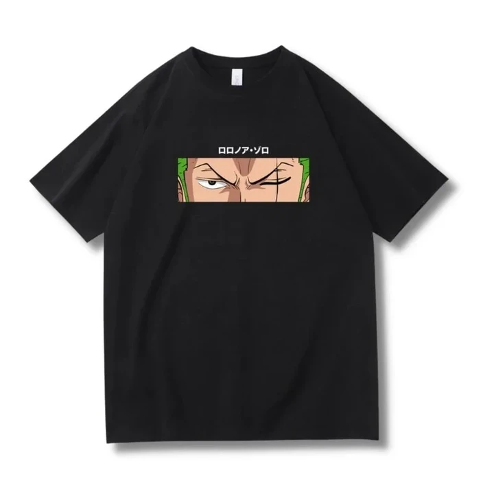 3D Anime One Piece Zoro Eyes Printed Custom Unisex Tshirt