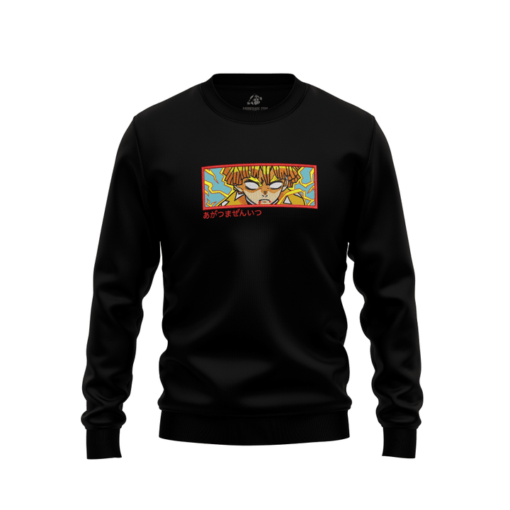 Zenitsu Agatsuma Thunder Breathing Ready Demon Slayer Embroidered Sweatshirt