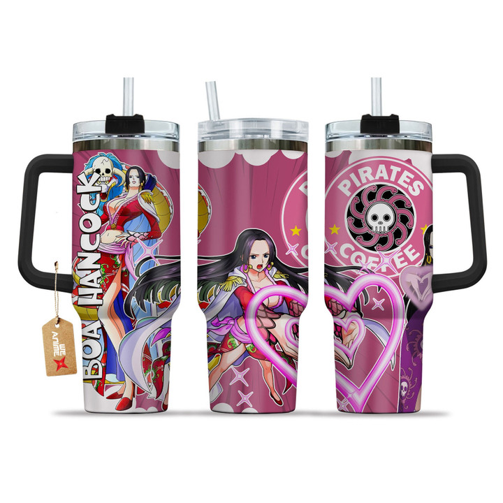 Custom Name Anime One Piece Boa Hancock - Personalized 40oz Tumbler Cup