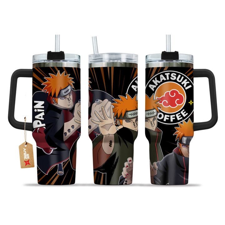 Custom Name Anime Naruto Shippuden Pain - Personalized 40oz Tumbler Cup