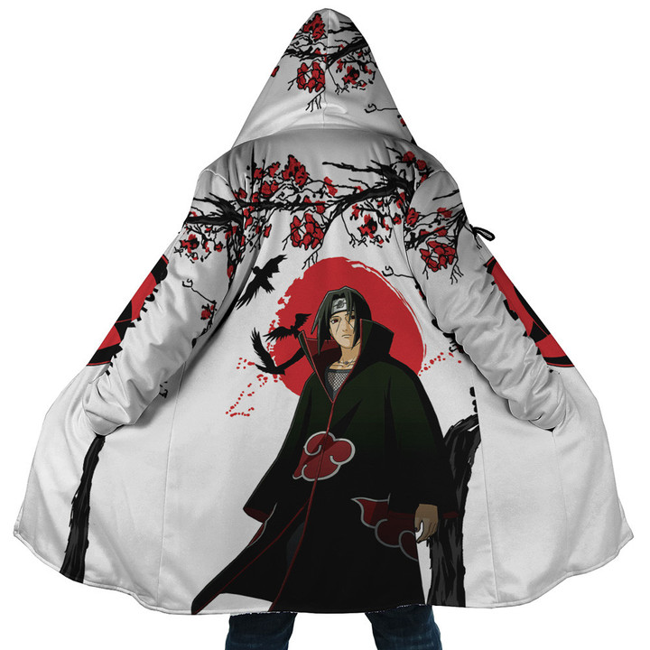 Itachi Uchiha Naruto Hooded Cloak Coat