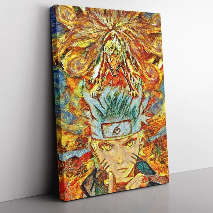 Naruto Starry Ninetails Canvas Print Wall Art
