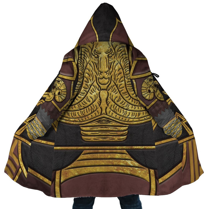 Kratus Ares Armor God of War Hooded Cloak Coat