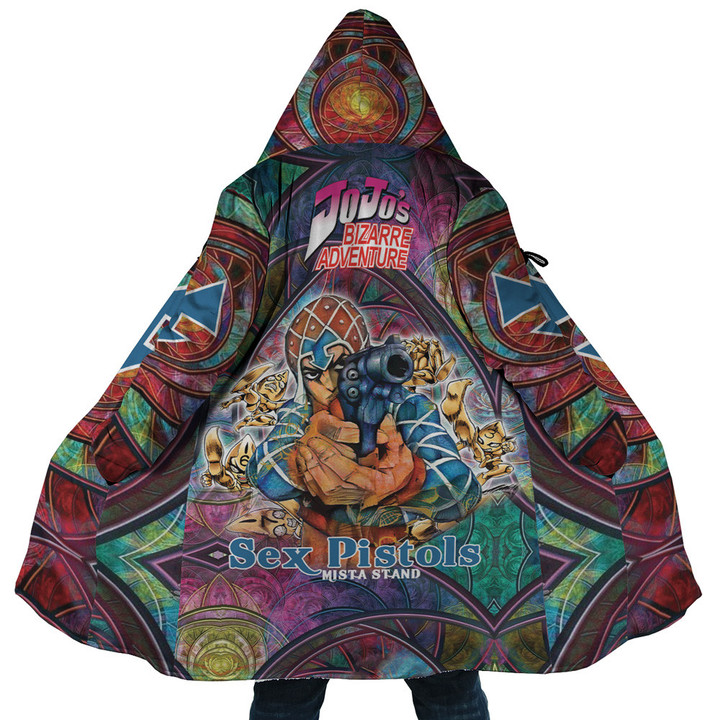 Trippy Guido Mista Six Bullets Jojo's Bizarre Adventure Hooded Cloak Coat