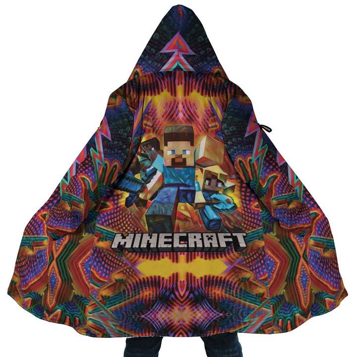 Trippy Power Minecraft Hooded Cloak Coat