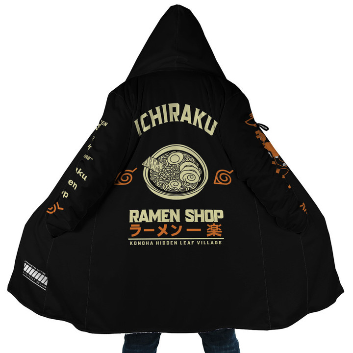 Ichiraku Ramen Naruto Hooded Cloak Coat