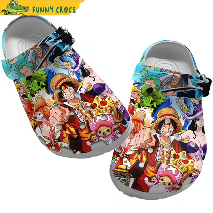 One Piece Anime Characters Funny Crocs - Discover Comfort And Style Clog Shoes With Funny Crocs