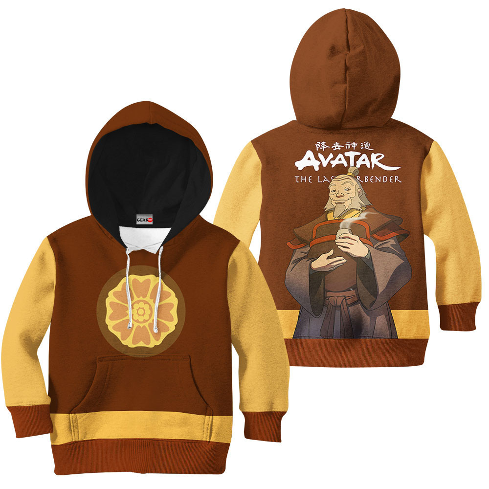 Avatar The Last Airbender Uncle Iroh Kids Hoodie Custom Anime Clothes ...