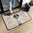 Black And White English Springer Spaniel When Visiting My House Superior Doormat