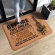 Before You Break Into My House Stand Horse Superior Doormat