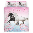Beautiful Running Two Horse Bedding Set