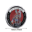 Souvenir Coin American Firefighter Patron Saint San Voro Commemorative Coin Painted Emblem
