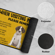 English Springer Spaniel When Visiting My House Please Remember Outside Doormat