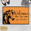 Horse Welcome Customizable Doormat