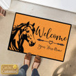 Horse Welcome Customizable Doormat