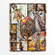 Comfortable Beautiful Giraffe Fleece Blanket