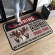 Warning This Property Is Protected By Highly Trained English Springer Spaniel Superior Doormat
