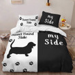 Basset Hound Side My Side Bedding Set