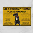 Cane Corso House Rules Doormat