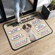 Liver And White English Springer Spaniel When Visiting My House Superior Doormat