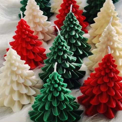 3D Christmas Candles for Home Decoration