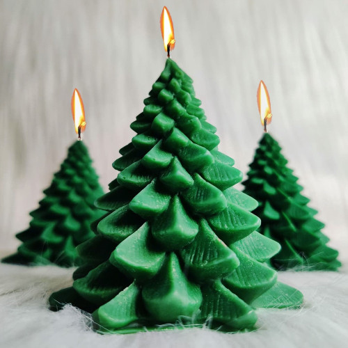 Wax Christmas Tree Candles Home Decoration