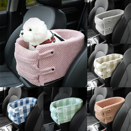 Small Dog Car Seat For Console | Portable Pet Dog Car Seat