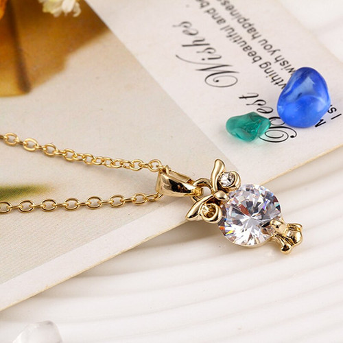 Gold Color Chain Necklace | Owl Pendants Silver Color Necklaces Jewelry For Women Gifts