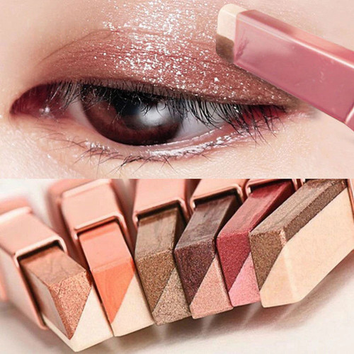 Double Color Glitter Eye shadow Stick | Eyeshadow Makeup Waterproof Bicolor Shimmer