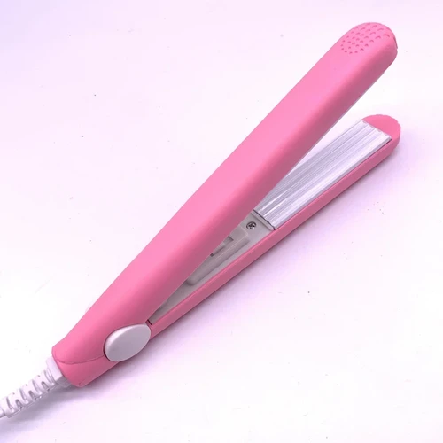 Mini Hair Iron Pink Corrugated Plate Electric Curling Iron Curl Modelling Tools