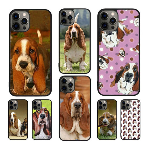 Basset Hound Dog Puppy Mobile Phone Cases Cover For iPhone 14 12 13 mini 11 Pro MAX XR XS apple 5 6 7 8 Plus SE2020 Coque