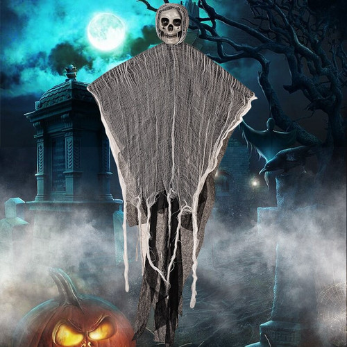 Halloween Hanging Ghost Skull Pendants for Halloween Party Home Indoor Outdoor Door Decoration
