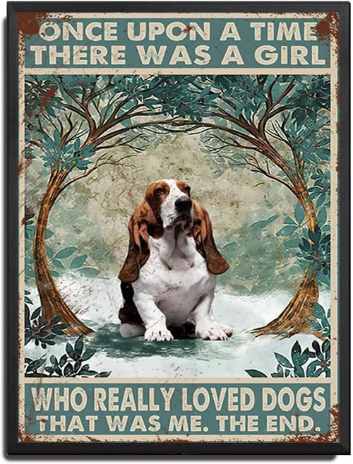 That Was Me Basset Hound Poster Tin Sign Wall Decor