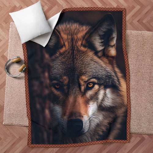 Beautiful Looking Wolf Fleece Blanket