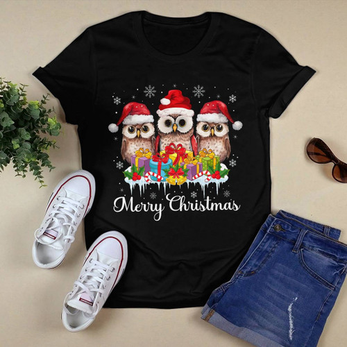 Merry Christmas Owl T-shirt, Hoodie, Sweatshirt