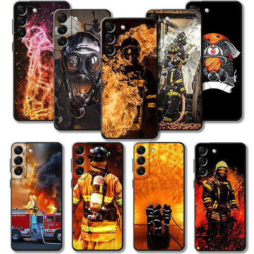 Firefighter Heroes Fireman For Samsung Galaxy S21 Plus S20 FE S22 Ultra 5G Note 20 10 S9 S8 S7 S10 Lite S10e S20FE Phone Cases