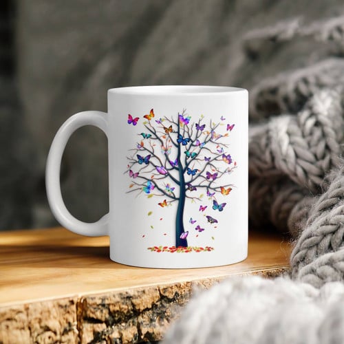 Butterflies Tree Beverage Mug