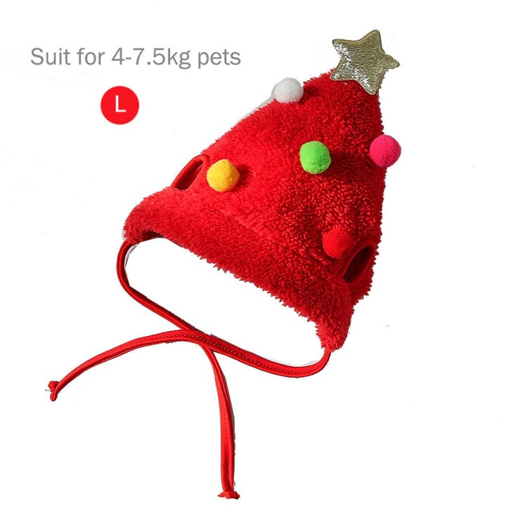 Funny Santa Party Outfit for Small Medium Dogs Cats | Christmas Cat Hat