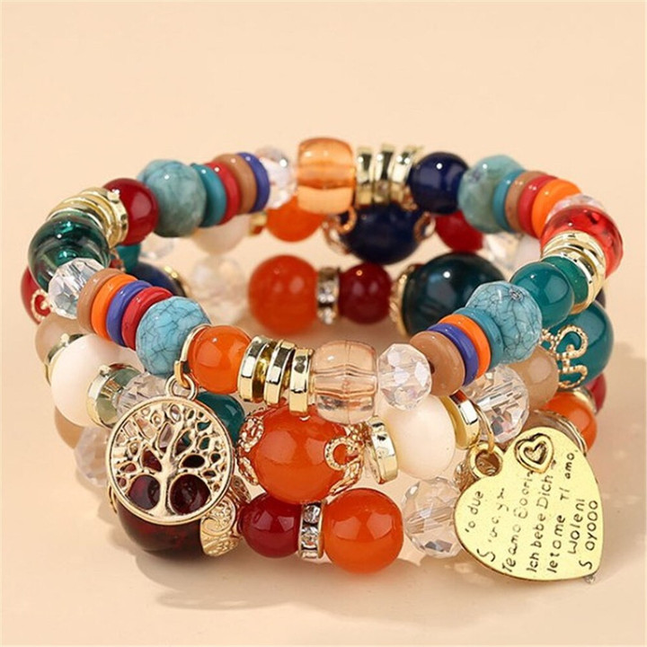 Multi Color Beaded Bracelet For Women | Korean Bracelet Beads