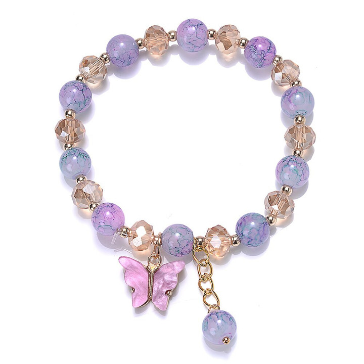 Crystal Butterfly Adjustable Bracelet | Butterfly Crystal Bracelet