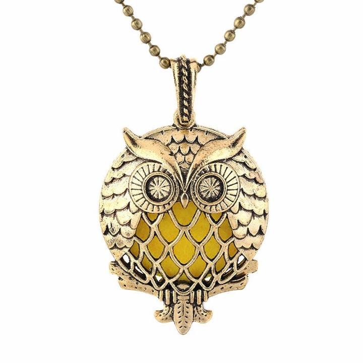High Quality Aroma Vintage Owl Necklace