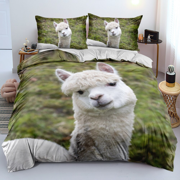 Alpaca Duvet Cover King Queen Size | Llama Alpaca 2/3pcs Polyester Quilt Cover